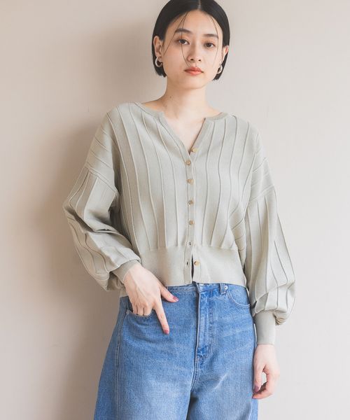 apart by lowrys アイレットアミショートカーディガン ライトベージュ FREE ウィメンズインナー アパートバイローリーズ 178980 and ST アンドエスティ（旧ドットエスティ）