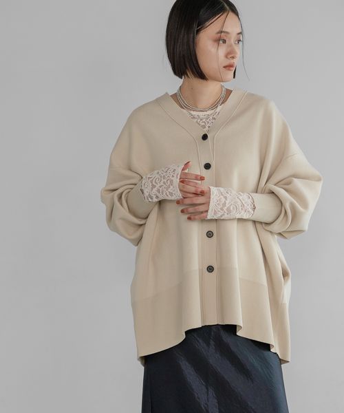 apart by lowrys WEB限定／スポンジニットBIGカーディガン ナチュラル FREE 福袋他 アパートバイローリーズ 183469 and ST アンドエスティ（旧ドットエスティ）