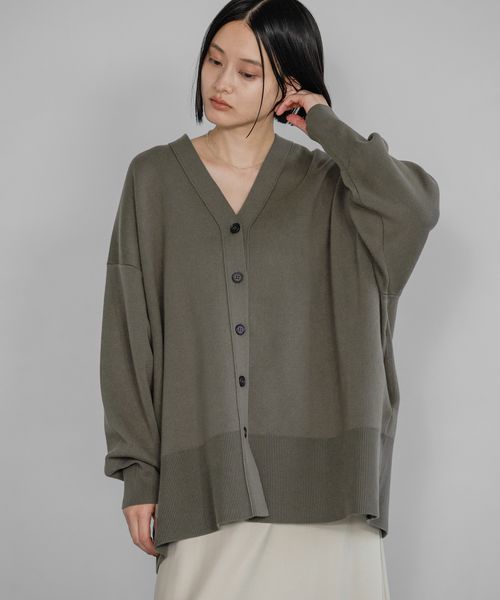 apart by lowrys WEB限定／スポンジニットBIGカーディガン チャコールグレー FREE 福袋他 アパートバイローリーズ 183469 and ST アンドエスティ（旧ドットエスティ）