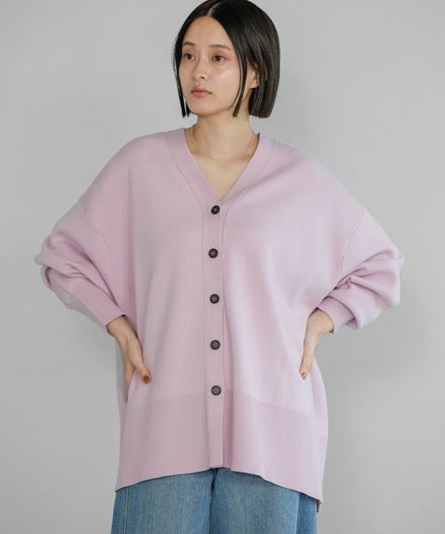 apart by lowrys WEB限定／スポンジニットBIGカーディガン ピンク FREE 福袋他 アパートバイローリーズ 183469 and ST アンドエスティ（旧ドットエスティ）