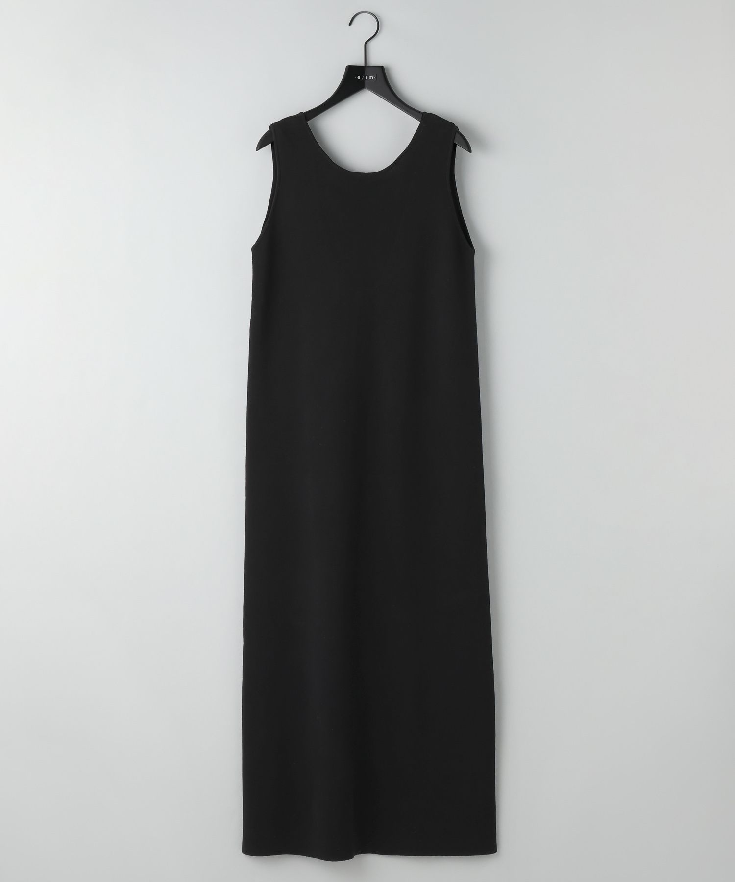 【e/rm】シルクコットンノースリーブドレス フリーサイズ