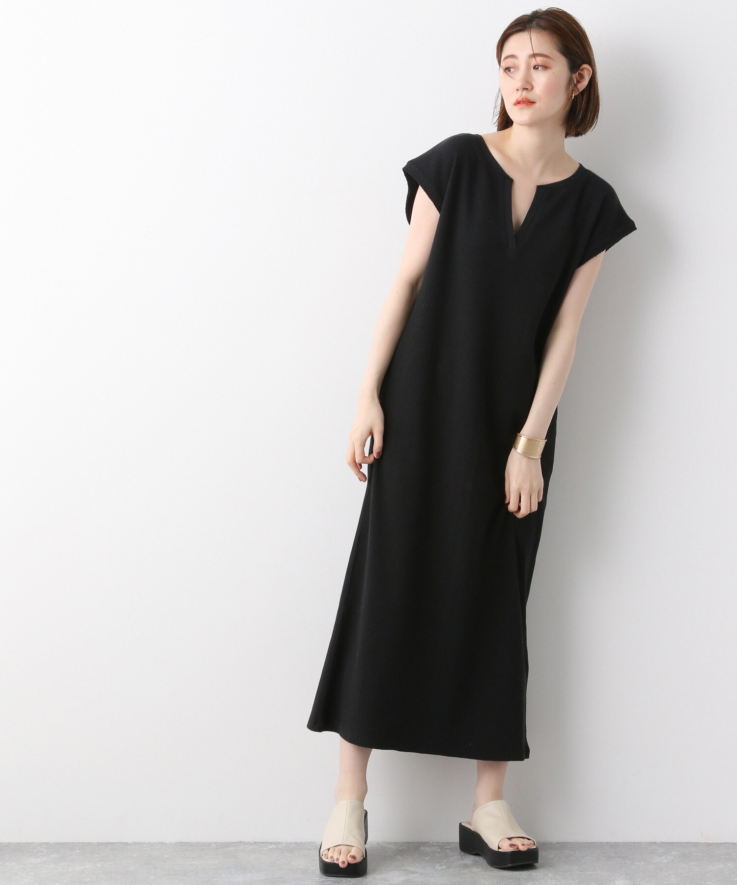 Coワッフルスキッパーワンピース 公式 アパートバイローリーズ Apart By Lowrys 通販