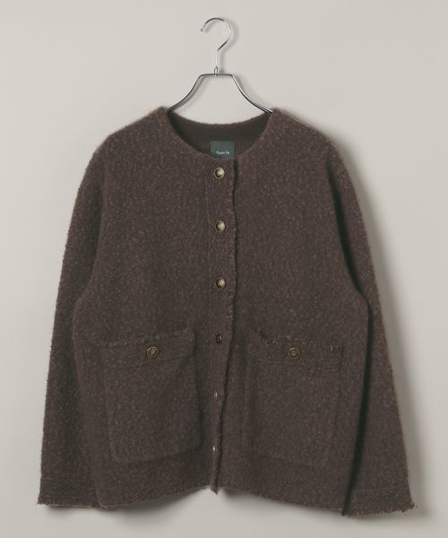 apart by lowrys 【セットアップ対応】アンゴラウールツイードカーディガン ブラウン FREE ウィメンズインナー アパートバイローリーズ 242901 and ST アンドエスティ(旧ドットエスティ) apart by lowrys 【セットアップ対応】アンゴラウールツイードカーディガン ブラウン FREE ウィメンズインナー アパートバイローリーズ 242901 and ST アンドエスティ(旧ドットエスティ)