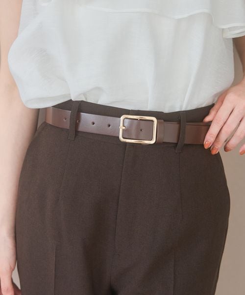 apart by lowrys 【再入荷】レザースクエアベルト ブラウン FREE ウィメンズグッズ アパートバイローリーズ 249382 and ST アンドエスティ(旧ドットエスティ) apart by lowrys 【再入荷】レザースクエアベルト ブラウン FREE ウィメンズグッズ アパートバイローリーズ 249382 and ST アンドエスティ(旧ドットエスティ)