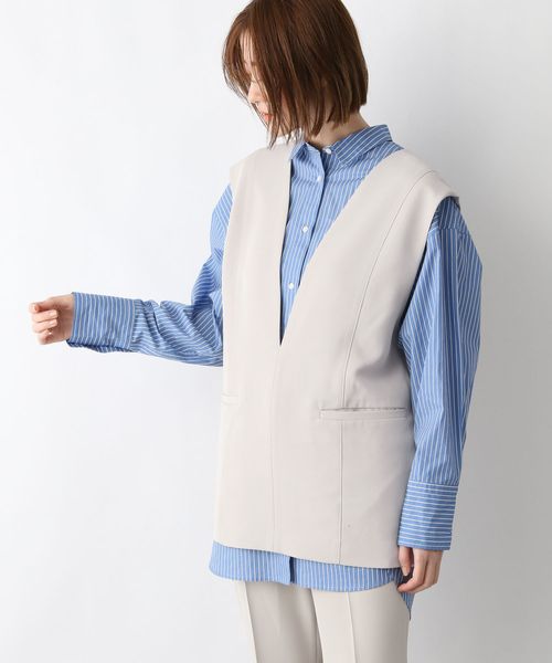 【2022春夏新作】 ¥11,000税込 【セットアップ対応】Poバックシャンベスト - ベスト/ジレ