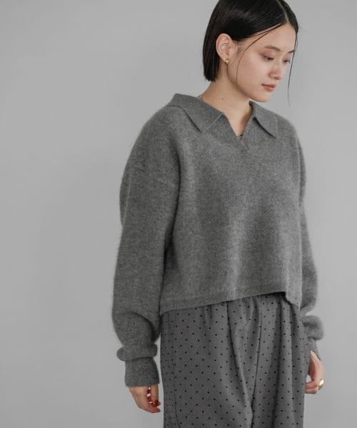 apart by lowrys CNラクーンコンエリツキニット グレー FREE ウィメンズインナー アパートバイローリーズ 290445 and ST アンドエスティ（旧ドットエスティ）