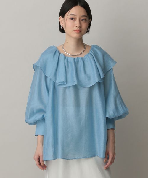 apart by lowrys リネンフリルブラウス/WEB完売色予約受付中 ブルー FREE ウィメンズインナー アパートバイローリーズ 290647 and ST アンドエスティ(旧ドットエスティ) apart by lowrys リネンフリルブラウス/WEB完売色予約受付中 ブルー FREE ウィメンズインナー アパートバイローリーズ 290647 and ST アンドエスティ(旧ドットエスティ)