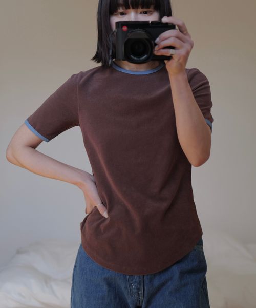 apart by lowrys 【インフルエンサーkuronekoさんコラボ】パイルリンガーTシャツ ブラウン FREE 福袋他 アパートバイローリーズ 322152 and ST アンドエスティ(旧ドットエスティ) apart by lowrys 【インフルエンサーkuronekoさんコラボ】パイルリンガーTシャツ ブラウン FREE 福袋他 アパートバイローリーズ 322152 and ST アンドエスティ(旧ドットエスティ)