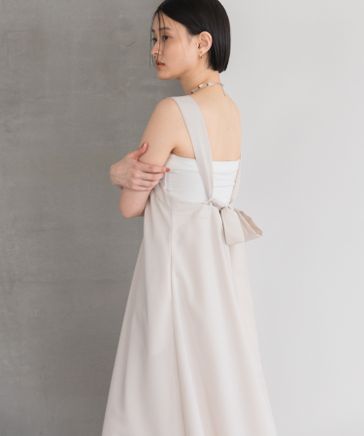 SALE✩.*˚スコットクラブ系列 Petirobe バックリボン ワンピース ワンピース]ストライプ バックリボンワンピース[240319][品番
