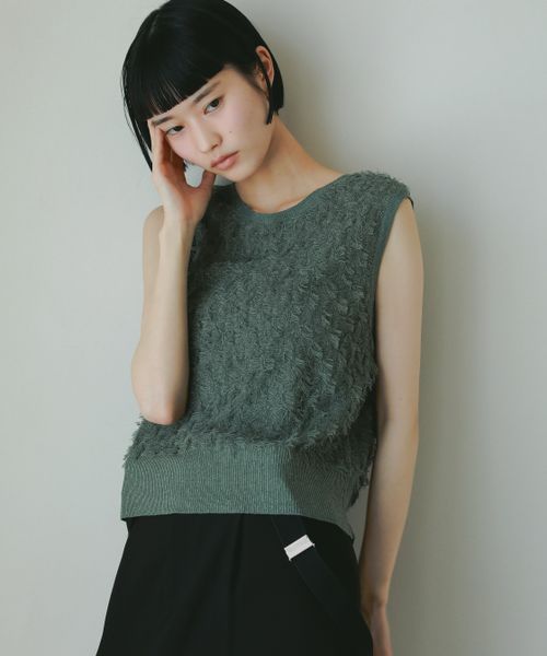 apart by lowrys フリンジニットノースリーブ グリーン FREE ウィメンズインナー アパートバイローリーズ 459733 and ST アンドエスティ(旧ドットエスティ) apart by lowrys フリンジニットノースリーブ グリーン FREE ウィメンズインナー アパートバイローリーズ 459733 and ST アンドエスティ(旧ドットエスティ)