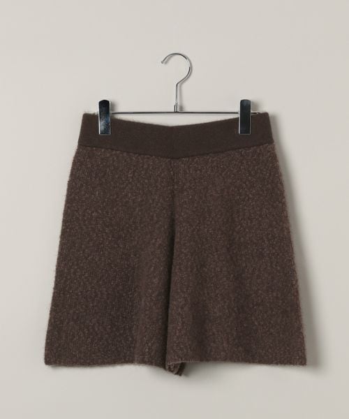 apart by lowrys 【セットアップ対応】アンゴラツィードショートパンツ ブラウン FREE ウィメンズボトムス アパートバイローリーズ 490839 and ST アンドエスティ（旧ドットエスティ）