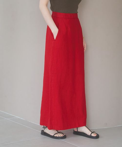 apart by lowrys 【6/25 SALE】スリットナローリネンスカート レッド S ウィメンズボトムス アパートバイローリーズ 495900 and ST アンドエスティ(旧ドットエスティ) apart by lowrys 【6/25 SALE】スリットナローリネンスカート レッド S ウィメンズボトムス アパートバイローリーズ 495900 and ST アンドエスティ(旧ドットエスティ)