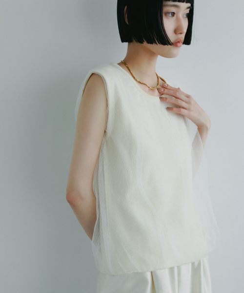 apart by lowrys ニットチュールレイヤードノースリーブ ナチュラル FREE ウィメンズインナー アパートバイローリーズ 495961 and ST アンドエスティ(旧ドットエスティ) apart by lowrys ニットチュールレイヤードノースリーブ ナチュラル FREE ウィメンズインナー アパートバイローリーズ 495961 and ST アンドエスティ(旧ドットエスティ)