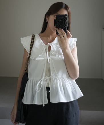 yuiさんコラボ】YUノースリーブブラウス | [公式]アパートバイ （A