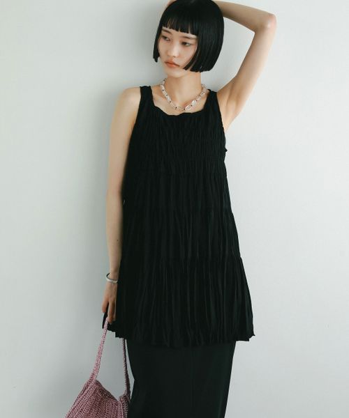 apart by lowrys シャーリングチュニック ブラック FREE ウィメンズインナー アパートバイローリーズ 498267 and ST アンドエスティ(旧ドットエスティ) apart by lowrys シャーリングチュニック ブラック FREE ウィメンズインナー アパートバイローリーズ 498267 and ST アンドエスティ(旧ドットエスティ)