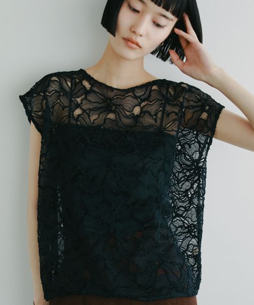 apart by lowrys モールレースプルオーバーフレンチスリーブ ネイビー FREE ウィメンズインナー アパートバイローリーズ 498287 and ST アンドエスティ(旧ドットエスティ) apart by lowrys モールレースプルオーバーフレンチスリーブ ネイビー FREE ウィメンズインナー アパートバイローリーズ 498287 and ST アンドエスティ(旧ドットエスティ)