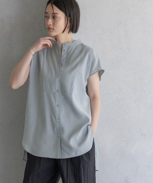 apart by lowrys 【6/25 SALE】ハイネックフレンチスリーブブラウス ライトブルー FREE ウィメンズインナー アパートバイローリーズ 498413 and ST アンドエスティ(旧ドットエスティ) apart by lowrys 【6/25 SALE】ハイネックフレンチスリーブブラウス ライトブルー FREE ウィメンズインナー アパートバイローリーズ 498413 and ST アンドエスティ(旧ドットエスティ)