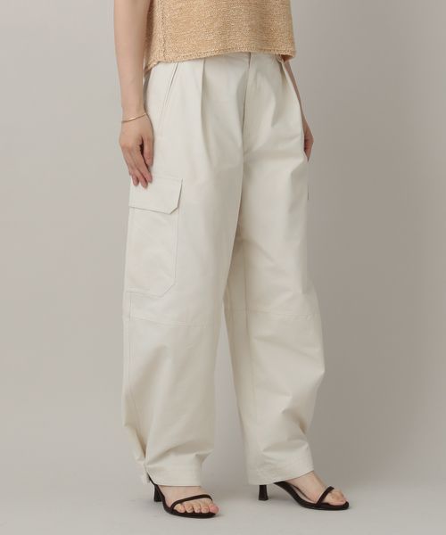 apart by lowrys バレルカーゴパンツ オフホワイト M ウィメンズボトムス アパートバイローリーズ 498420 and ST アンドエスティ(旧ドットエスティ) apart by lowrys バレルカーゴパンツ オフホワイト M ウィメンズボトムス アパートバイローリーズ 498420 and ST アンドエスティ(旧ドットエスティ)