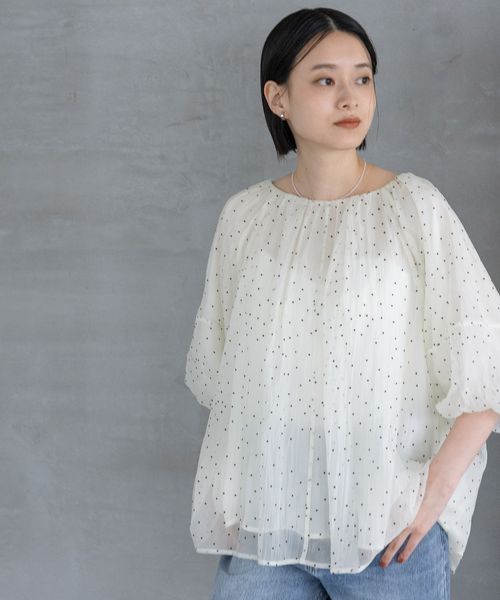 apart by lowrys バルーンドットブラウス オフホワイト FREE ウィメンズインナー アパートバイローリーズ 575954 and ST アンドエスティ(旧ドットエスティ) apart by lowrys バルーンドットブラウス オフホワイト FREE ウィメンズインナー アパートバイローリーズ 575954 and ST アンドエスティ(旧ドットエスティ)
