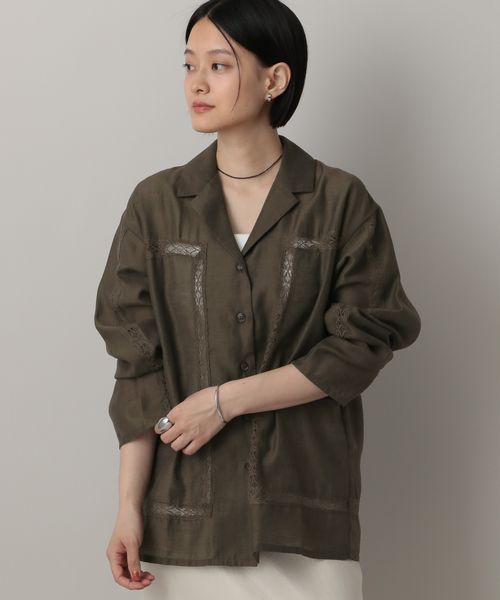 apart by lowrys レースオープンカラーシャツ ブラウン FREE ウィメンズインナー アパートバイローリーズ 577546 and ST アンドエスティ(旧ドットエスティ) apart by lowrys レースオープンカラーシャツ ブラウン FREE ウィメンズインナー アパートバイローリーズ 577546 and ST アンドエスティ(旧ドットエスティ)