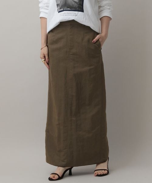 apart by lowrys 【セットアップ対応】ナイロンタイトスカート カーキ M ウィメンズボトムス アパートバイローリーズ 581399 and ST アンドエスティ(旧ドットエスティ) apart by lowrys 【セットアップ対応】ナイロンタイトスカート カーキ M ウィメンズボトムス アパートバイローリーズ 581399 and ST アンドエスティ(旧ドットエスティ)