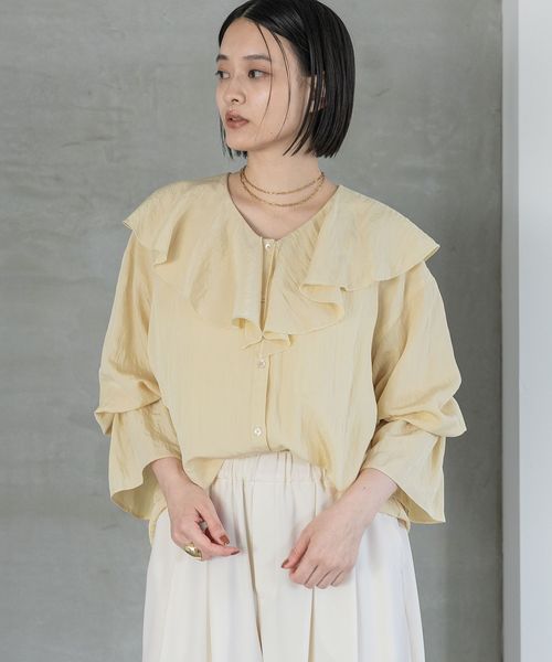 apart by lowrys ラッフルブラウス イエロー FREE ウィメンズインナー アパートバイローリーズ 590672 and ST アンドエスティ(旧ドットエスティ) apart by lowrys ラッフルブラウス イエロー FREE ウィメンズインナー アパートバイローリーズ 590672 and ST アンドエスティ(旧ドットエスティ)