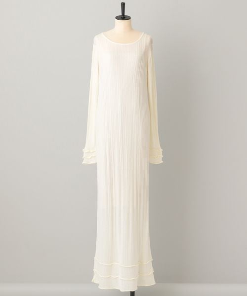 apart by lowrys フリルデテイールニットワンピース ナチュラル FREE ワンピース アパートバイローリーズ 597571 and ST アンドエスティ（旧ドットエスティ）