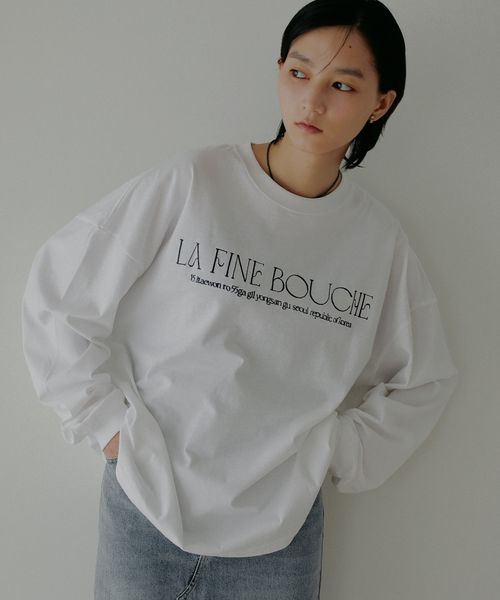 apart by lowrys 【LA FINE BOUCHEコラボ】ロゴロンT オフホワイト FREE ウィメンズインナー アパートバイローリーズ 599675 and ST アンドエスティ(旧ドットエスティ) apart by lowrys 【LA FINE BOUCHEコラボ】ロゴロンT オフホワイト FREE ウィメンズインナー アパートバイローリーズ 599675 and ST アンドエスティ(旧ドットエスティ)