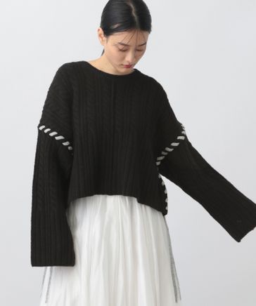 OUTLET ITEM】ステッチワークニットプルオーバー | [公式