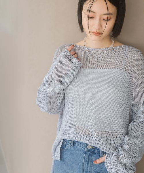 apart by lowrys リネンコンメッシュプルオーバー ライトブルー FREE ウィメンズインナー アパートバイローリーズ 992050 and ST アンドエスティ(旧ドットエスティ) apart by lowrys リネンコンメッシュプルオーバー ライトブルー FREE ウィメンズインナー アパートバイローリーズ 992050 and ST アンドエスティ(旧ドットエスティ)