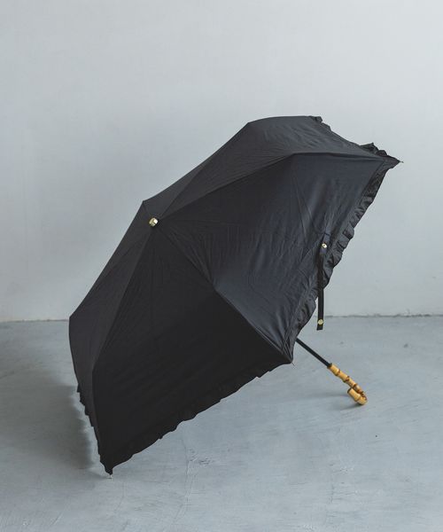 apart by lowrys 【OUTLET ITEM】【晴雨兼用】バンブーフリルオリタタミカサ ブラック FREE ウィメンズグッズ アパートバイローリーズ 993112 and ST アンドエスティ(旧ドットエスティ) apart by lowrys 【OUTLET ITEM】【晴雨兼用】バンブーフリルオリタタミカサ ブラック FREE ウィメンズグッズ アパートバイローリーズ 993112 and ST アンドエスティ(旧ドットエスティ)