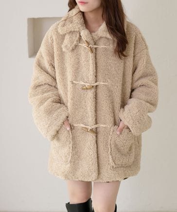 【apres jour clair】ダッフルボアコート　アイボリー 先行予約】【apres jour clair】ダッフルボアコート | [公式]apres