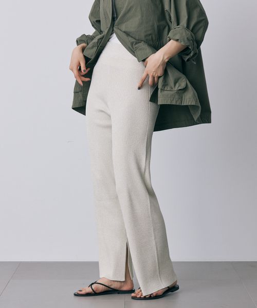 BABYLONE 【81BRANCA】リブパンツ ライトグレー FREE ウィメンズボトムス_セレクト バビロン 118050 and ST アンドエスティ(旧ドットエスティ) BABYLONE 【81BRANCA】リブパンツ ライトグレー FREE ウィメンズボトムス_セレクト バビロン 118050 and ST アンドエスティ(旧ドットエスティ)