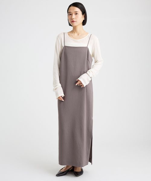 BABYLONE ツイルキャミワンピース ライトベージュ FREE ウィメンズワンピース&チュニック バビロン 282572 and ST アンドエスティ(旧ドットエスティ) BABYLONE ツイルキャミワンピース ライトベージュ FREE ウィメンズワンピース&チュニック バビロン 282572 and ST アンドエスティ(旧ドットエスティ)