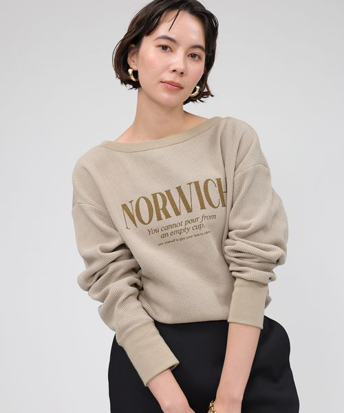 BABYLONE 【81BRANCA】<別注>2way waffle T ブラウン FREE ウィメンズインナー_セレクト バビロン 326468 and ST アンドエスティ(旧ドットエスティ) BABYLONE 【81BRANCA】<別注>2way waffle T ブラウン FREE ウィメンズインナー_セレクト バビロン 326468 and ST アンドエスティ(旧ドットエスティ)