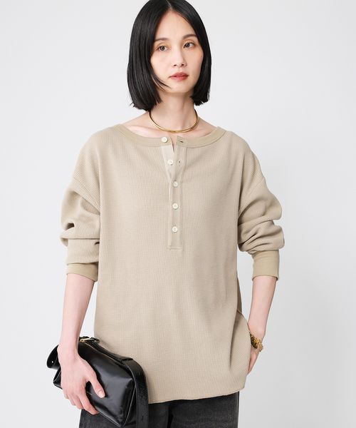 BABYLONE 【81BRANCA】<別注>2way waffle T ブラウン FREE ウィメンズインナー_セレクト バビロン 326468 and ST アンドエスティ(旧ドットエスティ) BABYLONE 【81BRANCA】<別注>2way waffle T ブラウン FREE ウィメンズインナー_セレクト バビロン 326468 and ST アンドエスティ(旧ドットエスティ)