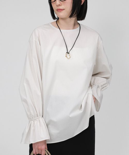 BABYLONE フレアスリーブシャツブラウス ブラウン FREE ウィメンズインナー バビロン 453135 and ST アンドエスティ(旧ドットエスティ) BABYLONE フレアスリーブシャツブラウス ブラウン FREE ウィメンズインナー バビロン 453135 and ST アンドエスティ(旧ドットエスティ)