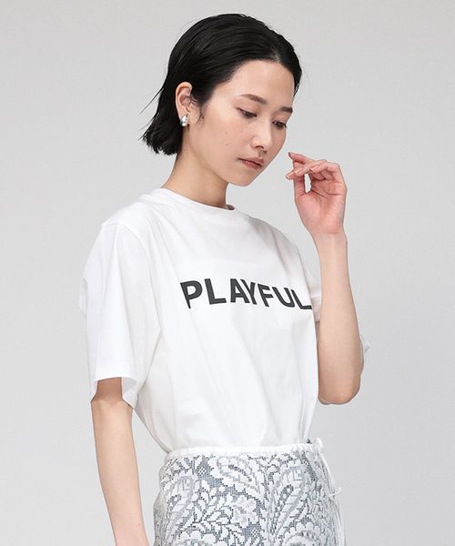 BABYLONE PLAYFUL TEE ライトグレー FREE ウィメンズインナー バビロン 459596 and ST アンドエスティ(旧ドットエスティ) BABYLONE PLAYFUL TEE ライトグレー FREE ウィメンズインナー バビロン 459596 and ST アンドエスティ(旧ドットエスティ)