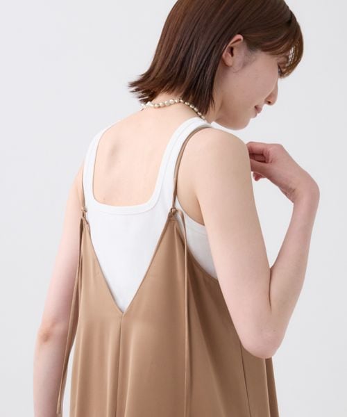 BABYLONE 【多機能素材】2WAYフライスタンクトップ ライトグレー FREE ウィメンズインナー バビロン 459605 and ST アンドエスティ（旧ドットエスティ）