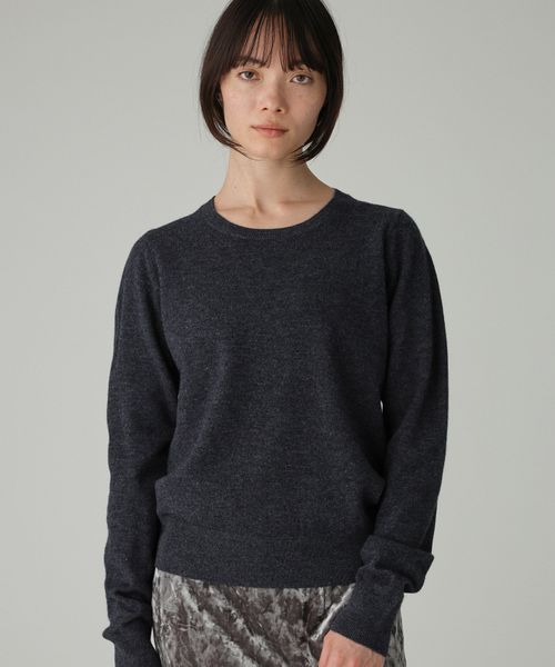 BABYLONE 【洗濯可】ウォッシャブルウールプルオーバー チャコールグレー FREE ウィメンズインナー バビロン 492192 and ST アンドエスティ（旧ドットエスティ）