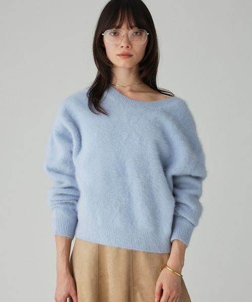 BABYLONE FOXカシミヤ2WAYプルオーバー ブルー FREE ウィメンズインナー バビロン 493823 and ST アンドエスティ(旧ドットエスティ) BABYLONE FOXカシミヤ2WAYプルオーバー ブルー FREE ウィメンズインナー バビロン 493823 and ST アンドエスティ(旧ドットエスティ)