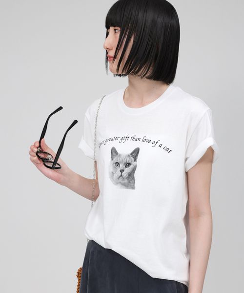 BABYLONE 【Regency Works】Gift Cat Tee ライトグレー FREE ウィメンズインナー_セレクト バビロン 497495 and ST アンドエスティ(旧ドットエスティ) BABYLONE 【Regency Works】Gift Cat Tee ライトグレー FREE ウィメンズインナー_セレクト バビロン 497495 and ST アンドエスティ(旧ドットエスティ)