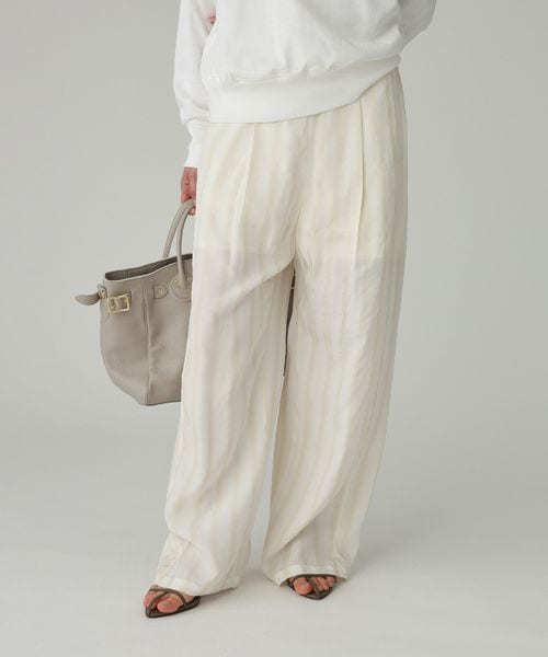 BABYLONE キュプラストライプパンツ イエロー FREE ウィメンズボトムス バビロン 499989 and ST アンドエスティ(旧ドットエスティ) BABYLONE キュプラストライプパンツ イエロー FREE ウィメンズボトムス バビロン 499989 and ST アンドエスティ(旧ドットエスティ)