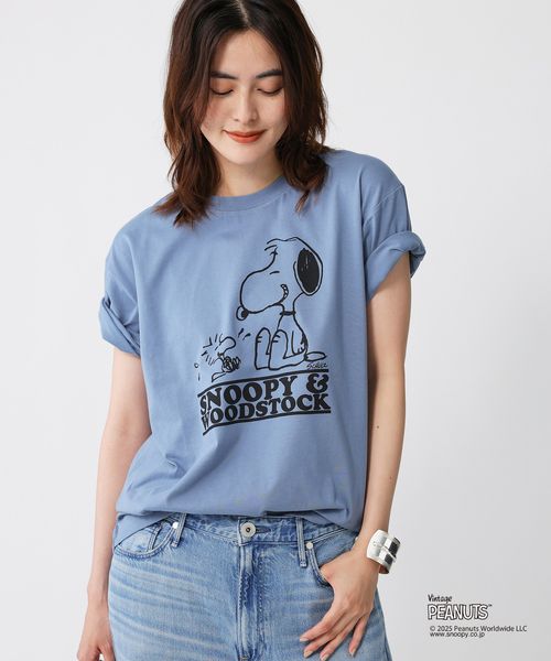 BABYLONE 【PEANUTS】<別注>プリントTシャツ ライトブルー FREE ウィメンズインナー_サブ バビロン 572395 and ST アンドエスティ(旧ドットエスティ) BABYLONE 【PEANUTS】<別注>プリントTシャツ ライトブルー FREE ウィメンズインナー_サブ バビロン 572395 and ST アンドエスティ(旧ドットエスティ)