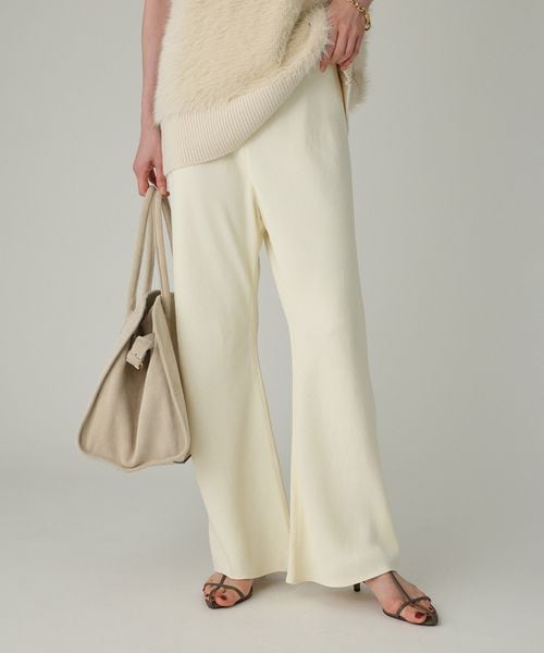 BABYLONE アセテートバイヤスパンツ ベージュ FREE ウィメンズボトムス バビロン 574647 and ST アンドエスティ（旧ドットエスティ）