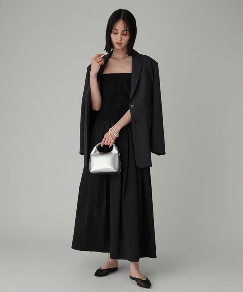 BABYLONE ニッドッキングベアワンピース シルバー FREE ウィメンズワンピース＆チュニック バビロン 575809 and ST アンドエスティ（旧ドットエスティ）