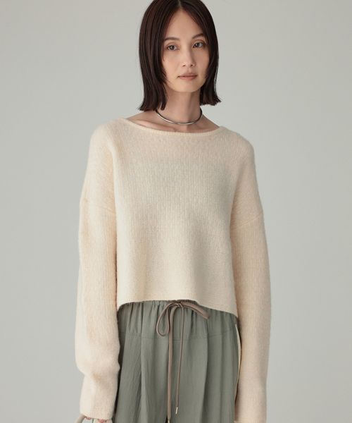 BABYLONE 編み柄ニットプルオーバー ベージュ FREE ウィメンズインナー バビロン 579920 and ST アンドエスティ（旧ドットエスティ）