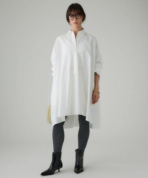 BABYLONE ポンチョミニワンピース ライトグレー FREE ウィメンズワンピース＆チュニック バビロン 579944 and ST アンドエスティ（旧ドットエスティ）