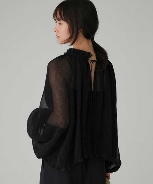 BABYLONE 2WAY楊柳ブラウス シルバー FREE ウィメンズインナー バビロン 581411 and ST アンドエスティ（旧ドットエスティ）