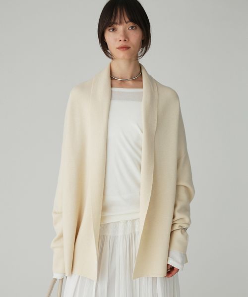 BABYLONE ショートドレープガウン ライトグレー FREE ウィメンズインナー バビロン 587488 and ST アンドエスティ（旧ドットエスティ）